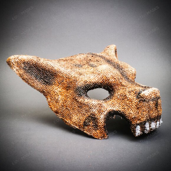 Mummy Angry Wolf Halloween Animal Cosplay Costume Masquerade Men Party Face Mask - Picture 3 of 5